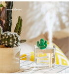 Ultrasonic Air Humidifier Clear Cactus Color Light USB Essential Oil Diffuser Car Purifier Aroma