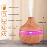 Essential Oil Diffuser USB Mini Mist Maker 7 LED Light Car Home