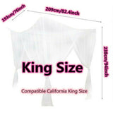 Sexy Mosquito Net Palace Four Door King/Queen Double Size Home Single