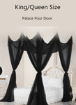 Sexy Mosquito Net Palace Four Door King/Queen Double Size Home Single