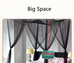 Sexy Mosquito Net Palace Four Door King/Queen Double Size Home Single