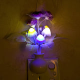 Lovely Colorful LED Night Light Lamp Mushroom Romantic For Home