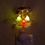 Lovely Colorful LED Night Light Lamp Mushroom Romantic For Home