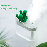 Ultrasonic Air Humidifier Clear Cactus Color Light USB Essential Oil Diffuser Car Purifier Aroma