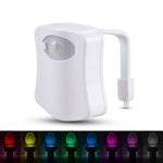 Motion Sensor Toilet Seat Night Light 8 Colors Waterproof Backlight For Toilet Bowl